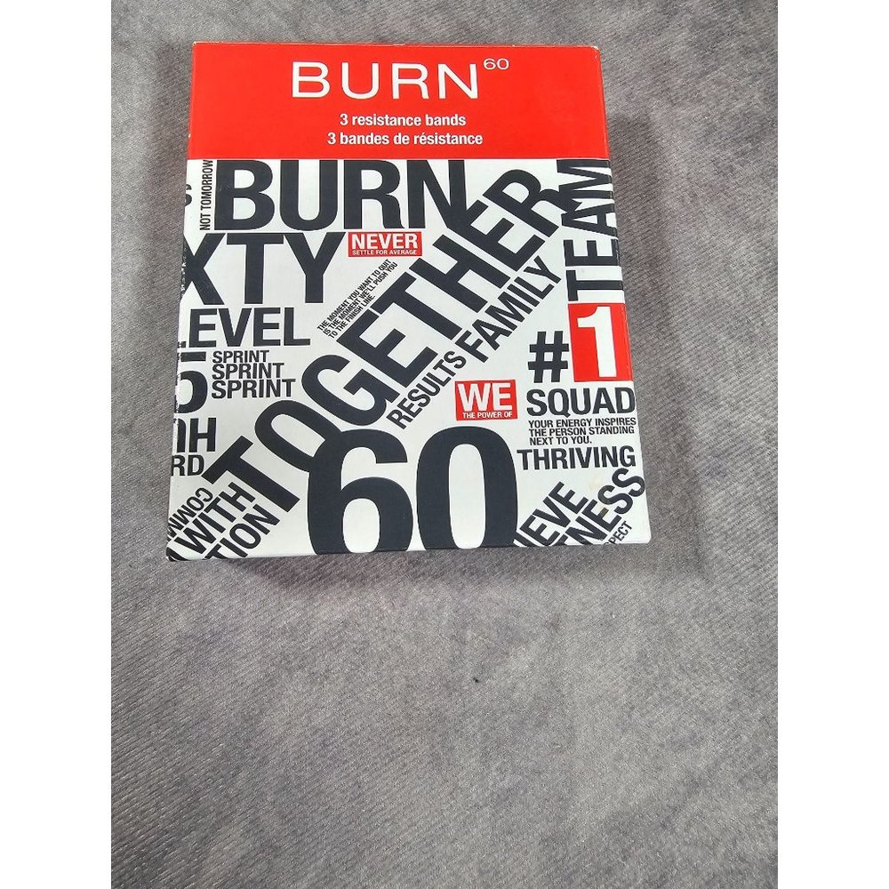 Burn 60  Resistance Bands Never Settle For Average